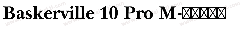 Baskerville 10 Pro M字体转换